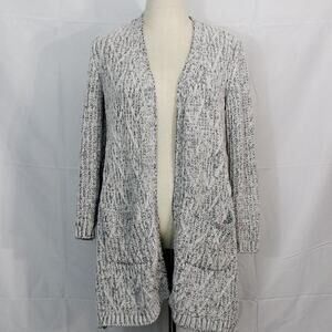 Style & Co Stormy Heather Open Front Cardigan with Pockets Size PS
